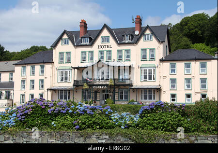 Eccles Hotel in the pretty seaside village of Glengarriff ion the Beara Peninsula of County Cork in Ireland Stock Photo