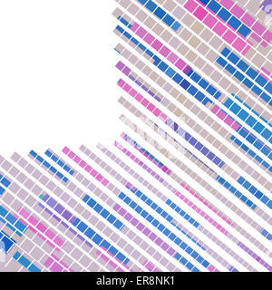 Colorful square pattern. Pixel mosaic background with copy space Stock Photo