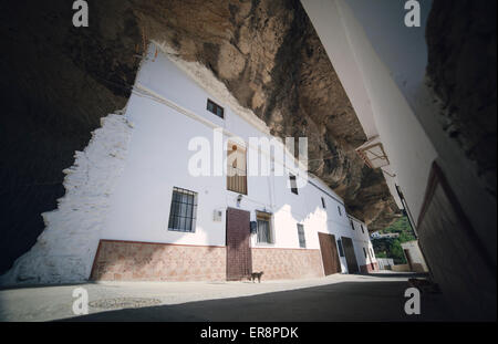 House under the rocks, Setenil de las Bodegas, Spain. Stock Photo