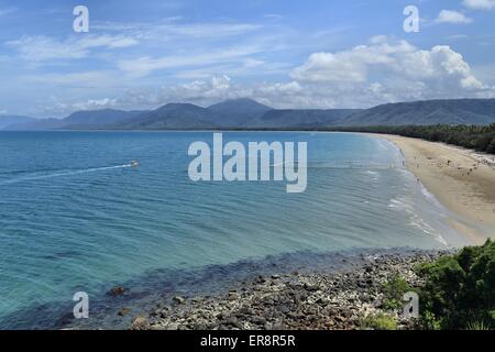 The beautiful sandy Four Mile Beach at Port Douglas, Queensland, Australia Stock Photo