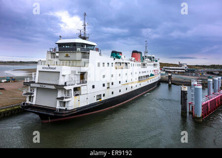 TESO ferryboat Schulpengat in the harbour at Den Hoorn on the island of Texel, West Frisian Islands, North Holland, Netherlands Stock Photo