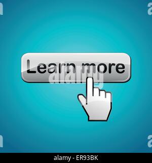 Vector illustration of learn more abstract concept background Stock Vector