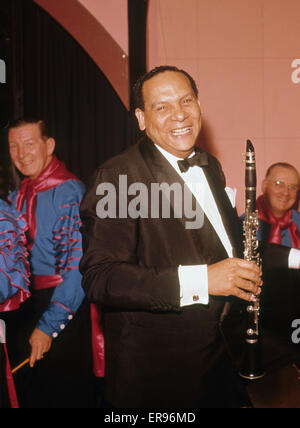 EDMUNDO ROS (1910-2011) Trinidadian band leader about 1968 Stock Photo