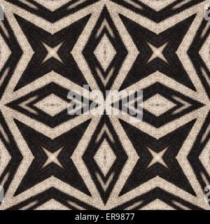 Kaleidoscope abstract background of zebra stripes. Beautiful natural fur pattern. Stock Photo