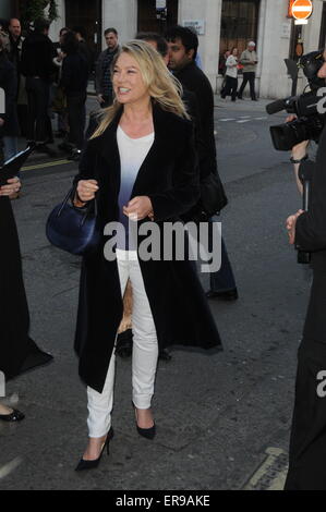 London, UK, 18 May 2015, Amanda Redman attends premiere of Sunny Afternoon based on the story of the Kinks at the Harold Pinter Stock Photo