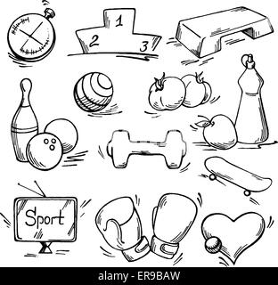 Set of sport icon Stock Vector