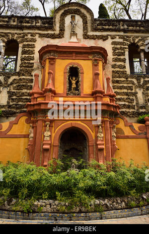 Groto in the gardens of Royal palace of Alcazar Seville Andelusia Spain Stock Photo