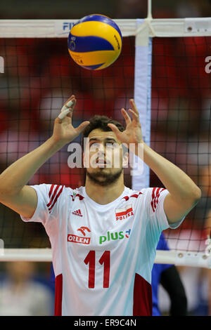 Gdansk, Poland. 29th May, 2015. Fabian Drzyzga (POL), Poland versus Russia, FIVB Men's Volleyball World League, © Action Plus Sports/Alamy Live News Stock Photo