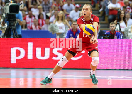 Gdansk, Poland. 29th May, 2015. Pawel Zatorski (POL), Poland versus Russia, FIVB Men's Volleyball World League, © Action Plus Sports/Alamy Live News Stock Photo