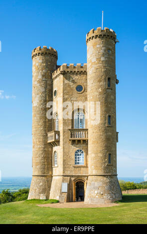 Broadway Tower is a folly on Broadway Hill the Cotswolds Worcestershire England GB UK  Europe Stock Photo