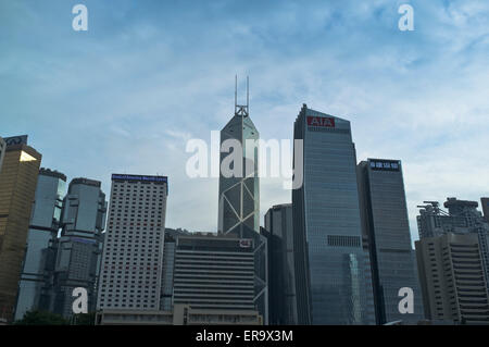 dh  CENTRAL HONG KONG Hong Kong bank skyscrapers financial district Stock Photo