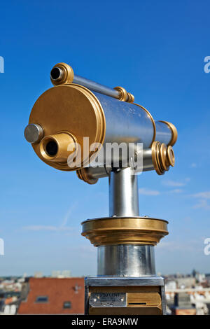 Lookout station on the top of a Brussels city belvedere Stock Photo