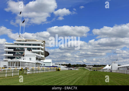 Epsom Downs, Surrey, England. 30th May 2015. With one week to go before the running of The Derby, the race course is looking immaculate at Epsom Downs, Surrey. Preparations are well under way for the race at Epsom next Saturday the 6th June at the new time of 4.30pm. It is Britain's richest horse race, and the most prestigious of the country's five Classics and was first run in 1780. It is regularly attended by The Queen and other members of the Royal family. Credit:  Julia Gavin UK/Alamy Live News