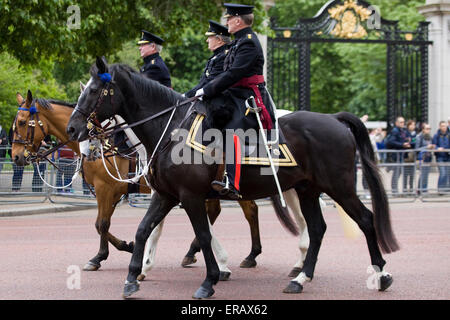 Practice run for the Trooping the colour in London England Stock Photo