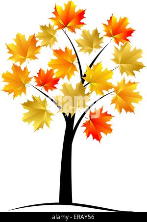 Autumn maple tree Stock Vector Image & Art - Alamy