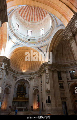 The National Pantheon formerly the Church of Santa Engracia, holds the graves of many important Portuguese citizens. Stock Photo