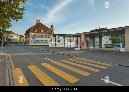 Spring afternoon in the historic town of Brugg, canton Aargau, Switzerland. Stock Photo
