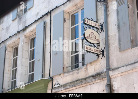 Street scene in Saintes, Charente Maritime, France Stock Photo