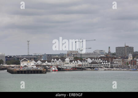 Town Quay marina in Southampton, Hampshire UK Stock Photo