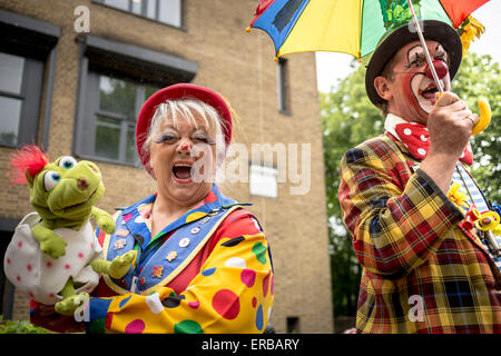 London, UK. 31st May, 2015. Annual Joseph Grimaldi Clown Memorial Day Credit:  Guy Corbishley/Alamy Live News Stock Photo