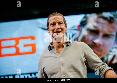 Hay on Wye, UK. Sunday 31 May 2015 Pictured: Bear Grylls  RE: The Hay Festival takes place in Hay on Wye, Powys, Wales, UK Credit:  D Legakis/Alamy Live News Stock Photo