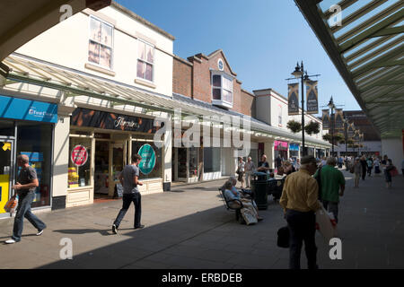 Old George Mall shopping centre in the city of Salisbury, Wiltshire, United Kingdom. Stock Photo