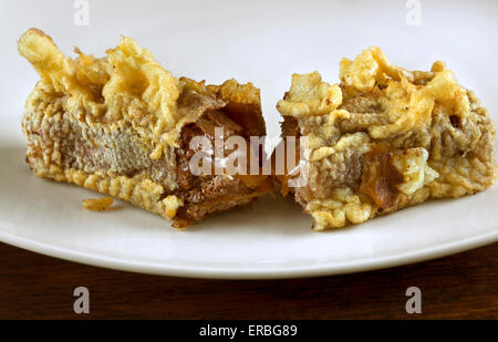 Deep fried Mars bar a delicacy in Scotland where it is often sold in Fish and Chip shops Stock Photo