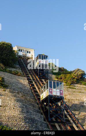 West Cliff Railway at Bornemouth, Dorset Stock Photo