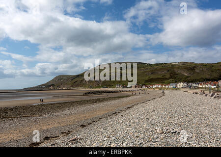 Pebble West Shore Beach Llandudno, Gwynedd Stock Photo
