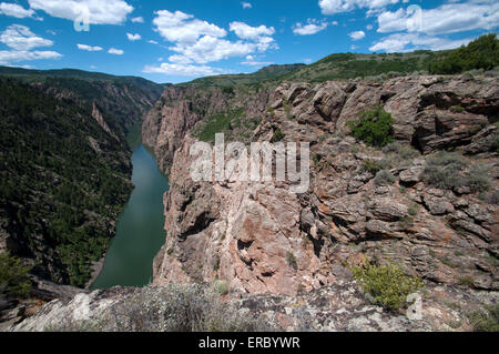 Black Canyon of the Gunnison Park in Colorado, USA Stock Photo