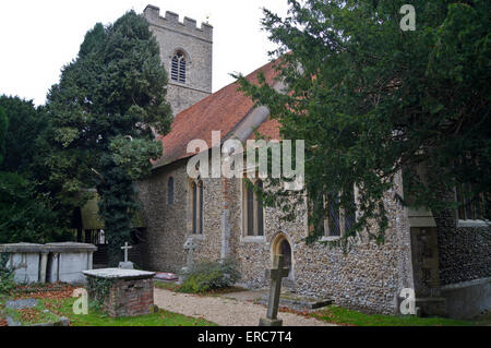 St. Martin's church, White Roding, Essex, England Stock Photo