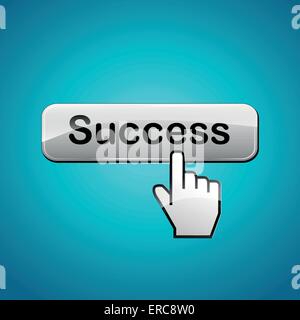 Vector illustration of success abstract concept background Stock Vector