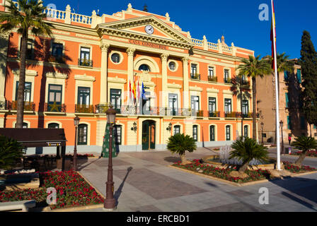 Ayuntamiento De Murcia, town hall, Glorieta Espana square, Murcia, Spain Stock Photo