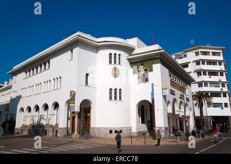 Main Post Office (1918), Place Mohammed V, Ville Nouvelle, Casablanca, Atlantic coast, Morocco, northern Africa Stock Photo