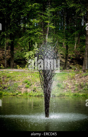 Sculpture: Skywards by Giles Raynor. Stock Photo
