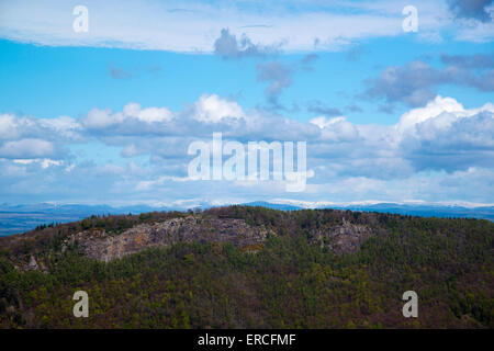 Looking Across To Kinnoull Hill From Moncreiffe Hill, Perthshire, Scotland. Stock Photo