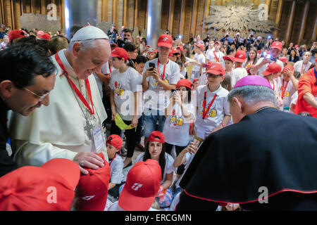 Vatican City. 30th May, 2015. Pope Francis meet the Train of the Children - 30 May 2015 Credit:  Realy Easy Star/Alamy Live News Stock Photo