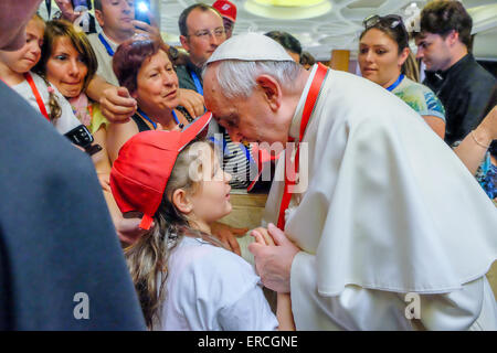 Vatican City. 30th May, 2015. Pope Francis meet the Train of the Children - 30 May 2015 Credit:  Realy Easy Star/Alamy Live News Stock Photo