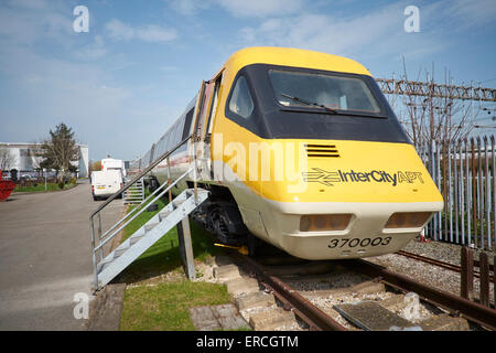 British railways Inter City Intercity APT   Advanced passenger train tilting technology museum on display permanent preserved st