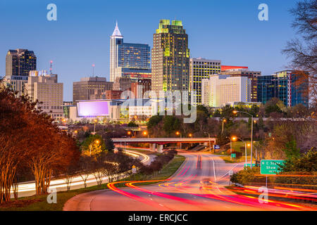 Raleigh, North Carolina, USA downtown city skyline. Stock Photo