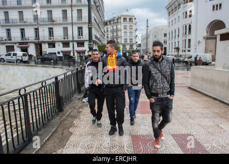 youth in downtown Algiers Stock Photo