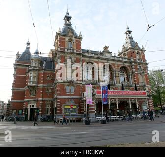 Late 19th century Stadsschouwburg (Municipal Theatre) building at Leidseplein square in Amsterdam, Netherlands. Stock Photo