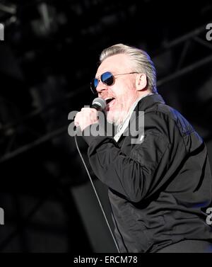 The Undertones at the Wychwood Music festival2015 in Cheltenham Gloucestershire England Stock Photo