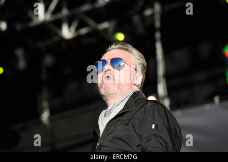 The Undertones at the Wychwood Music festival2015 in Cheltenham Gloucestershire England Stock Photo