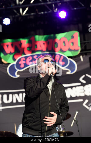 The Undertones at the Wychwood Music festival2015 in Cheltenham Gloucestershire England Stock Photo