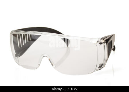 safety glasses isolated on white background Stock Photo