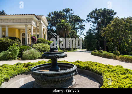 garden and bodega of Concha y Toro vineyard, near Santiago, Chile Stock Photo