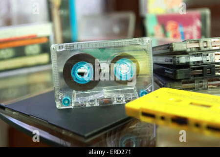 Audio Cassettes Stock Photo