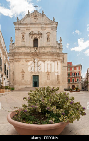 St. Martin Cathedral, Martina Franca, Apulia - Puglia, Italy Stock Photo