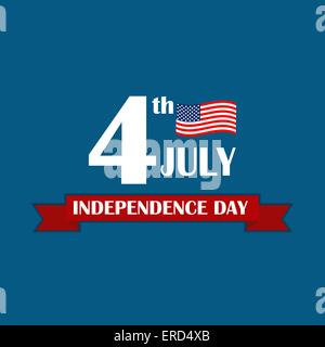 Independence Day Poster Vector Illustration Stock Vector